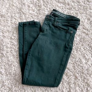 Gap Green Denim Leggings Size 6